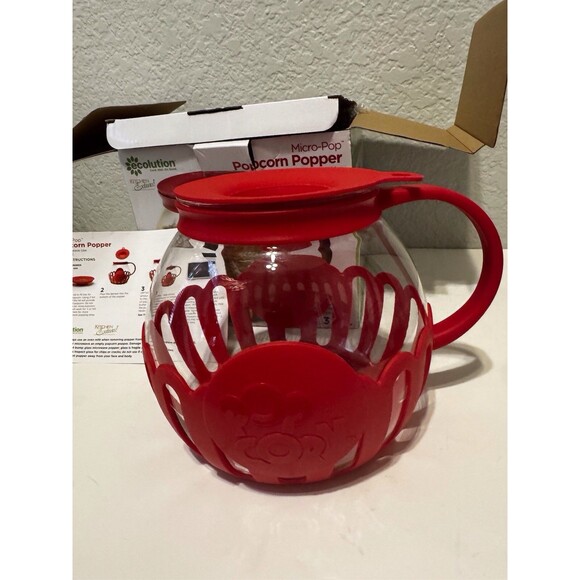 Ecolution Micro-Pop 3 Quart Microwave Popcorn Popper - Red - Picture 7 of 8